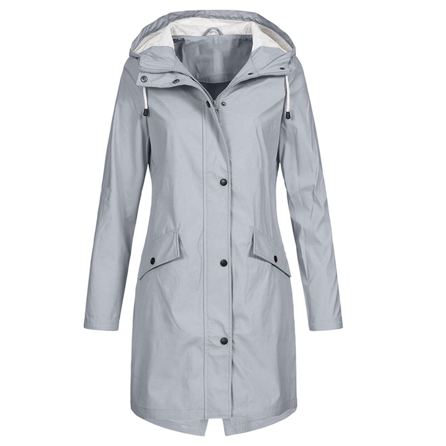 Jocelyn | Women's Hooded Raincoat Coat - Image 3