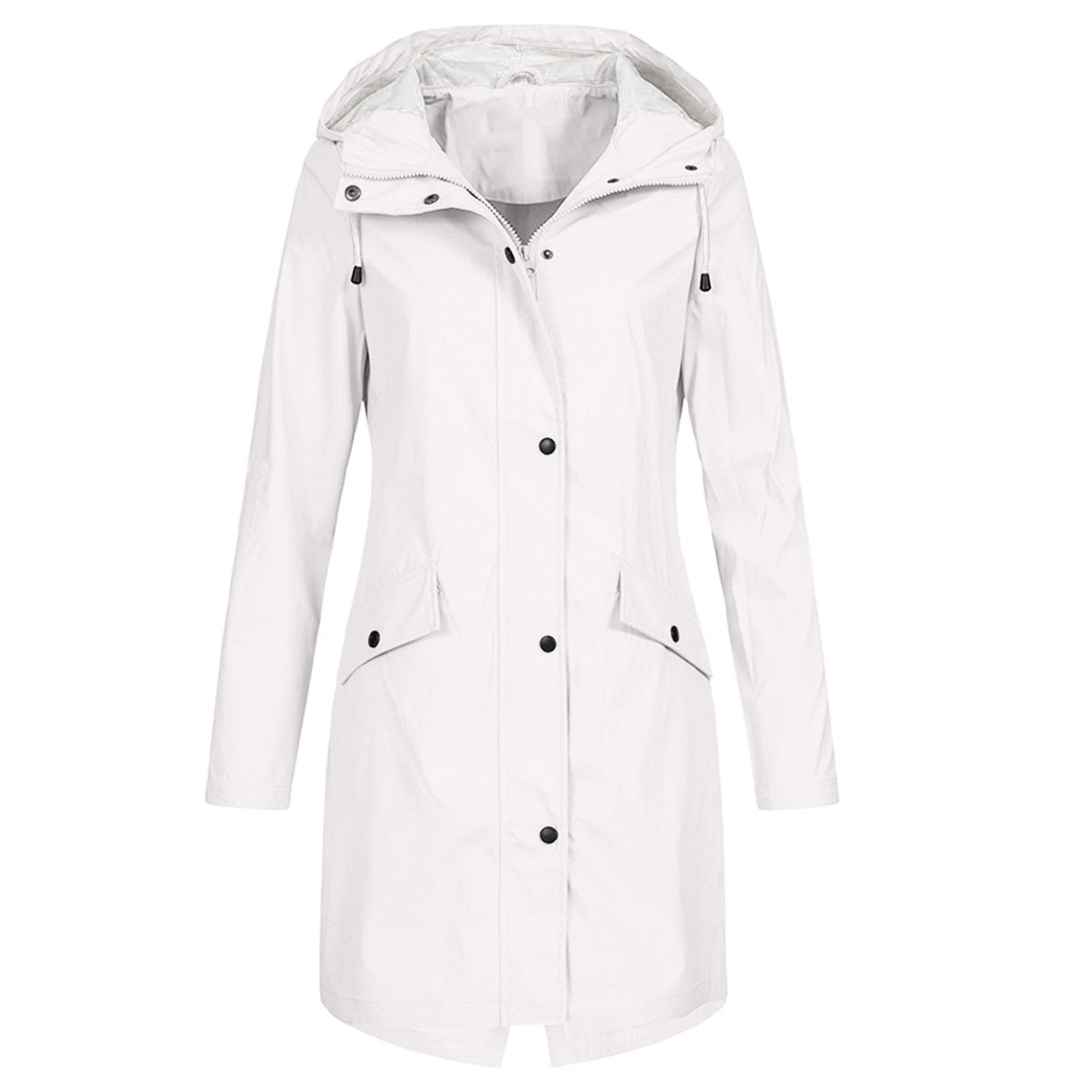Jocelyn | Women's Hooded Raincoat Coat - Image 5