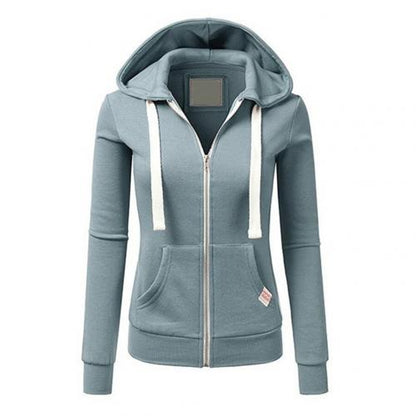 Sandy | Women's Zip-Up Fitted Hoodie - Image 5