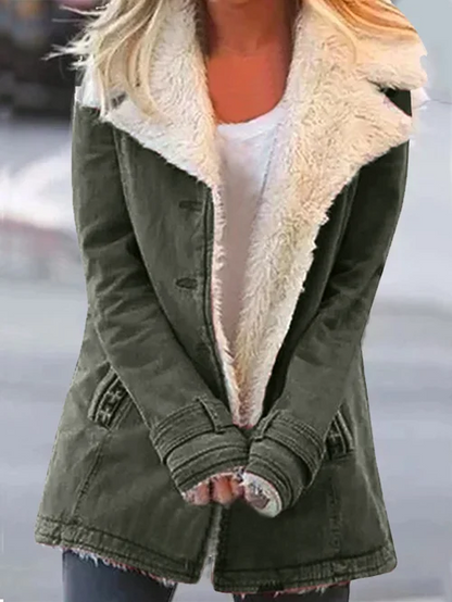 Loretta | Women's Button-Front Mid-Length Jacket - Image 5