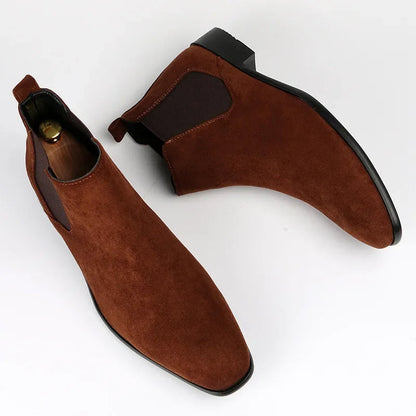 David | Men's Pull-on Ankle Chelsea Boots - Image 8