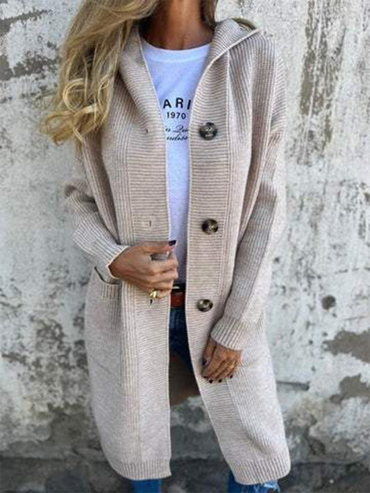 Josephine | Women's Long Hooded Cardigan - Image 1