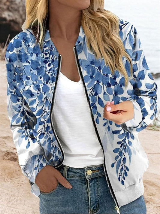 Judy | Women's Floral Bomber Jacket - Image 1
