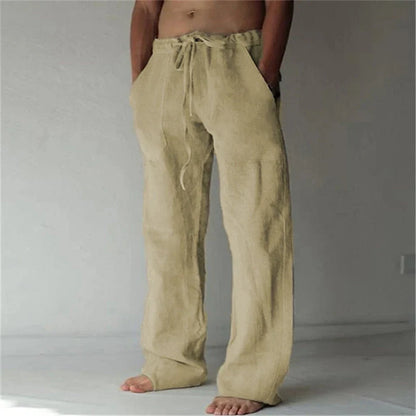 Jay | Men's Stylish Comfortable Baggy Linen Pants - Image 3