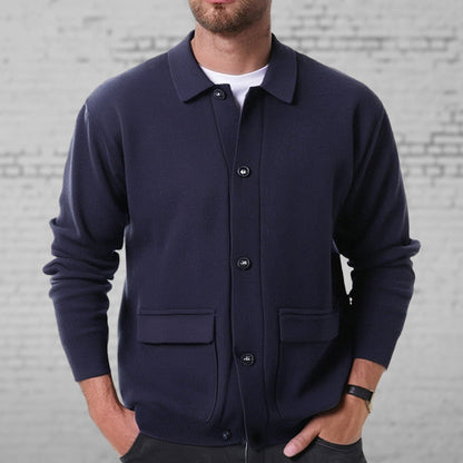 Charlie | Men's Button-Front Cardigan Sweater - Image 1