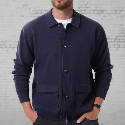 Charlie | Men's Button-Front Cardigan Sweater - Image 1
