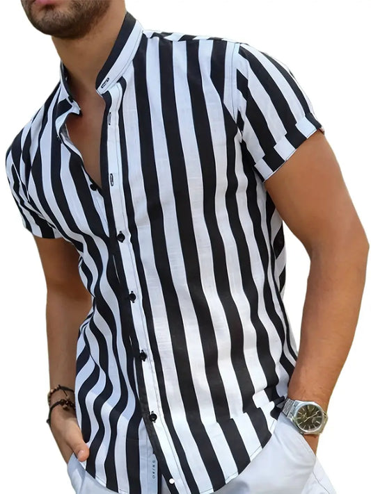 Winston | Stylish Oliver Striped Cotton Shirt for Men - Image 1