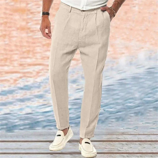 Kenneth | Men's Stylish Linen Summer Pants - Image 1