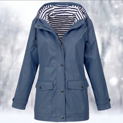 Emily | Women's Hooded Raincoat - Image 1