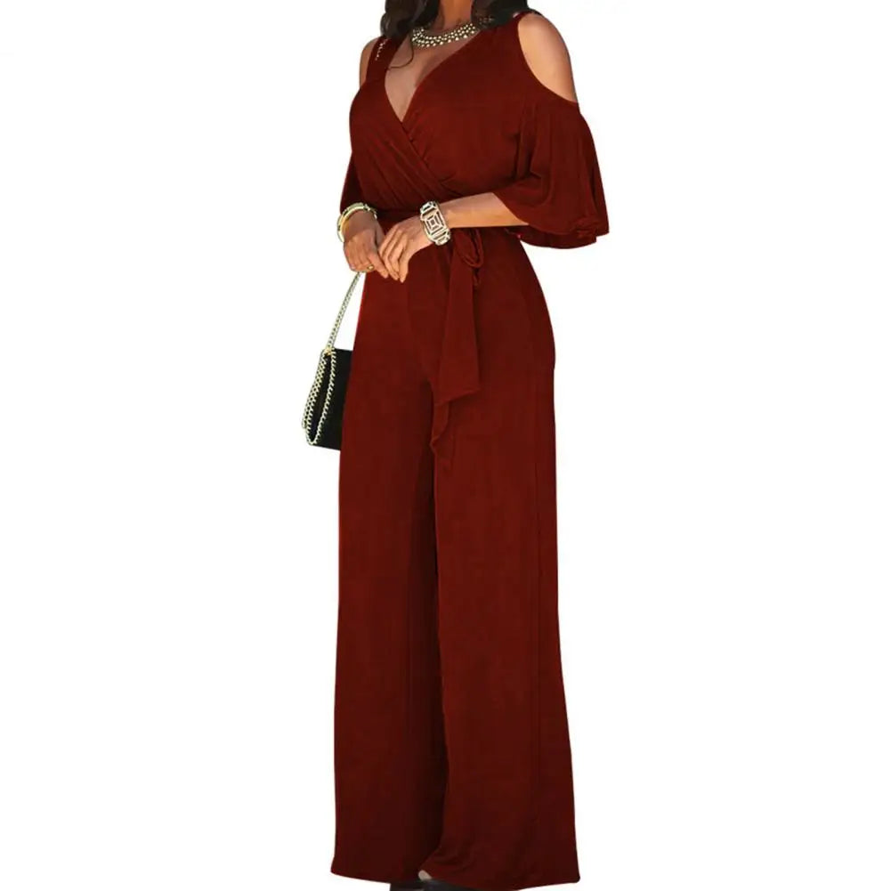 Esther | Women's Wide Leg Jumpsuit - Image 2