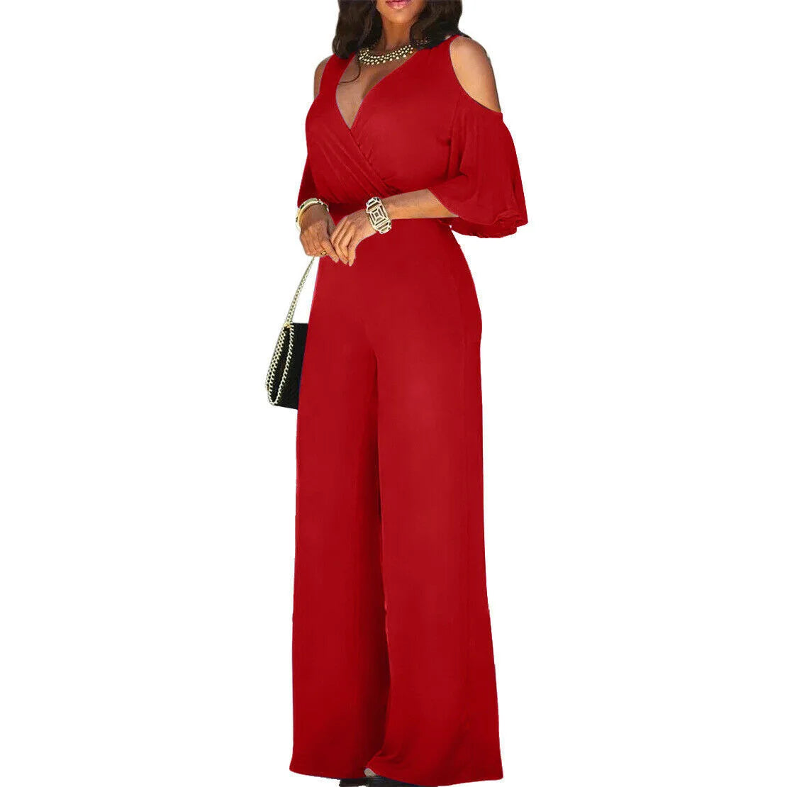 Esther | Women's Wide Leg Jumpsuit - Image 4