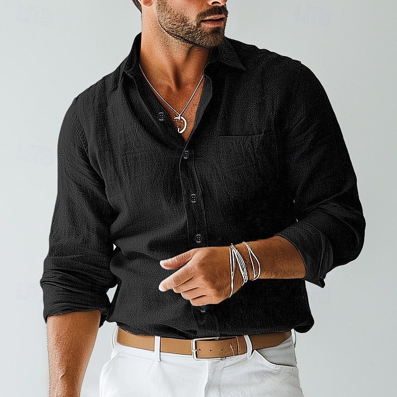 Austin | Lightweight Linen Summer Shirt - Image 4