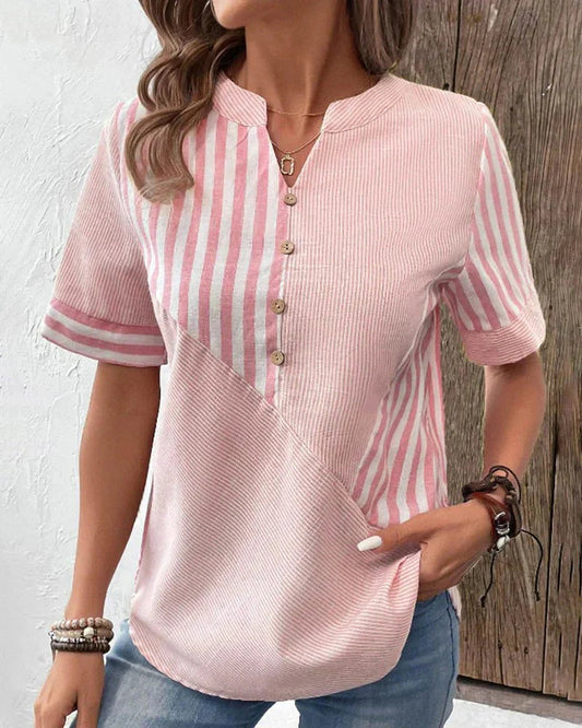 Image of Felicia | Women's Striped Button-Down Blouse