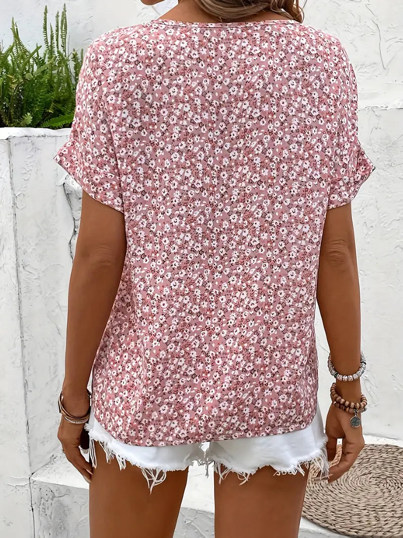 Image of Fiona | Women's Button-Down Floral Blouse