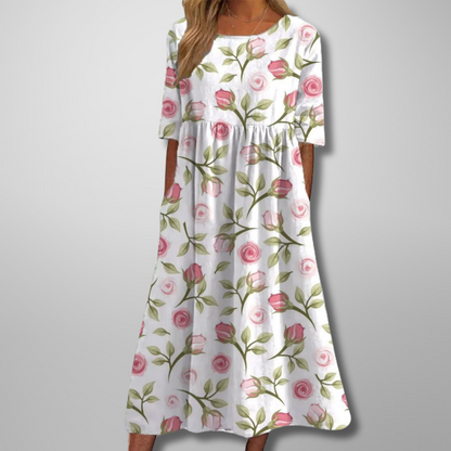 Image of Gale | Women's Floral Empire Waist Maxi Dress