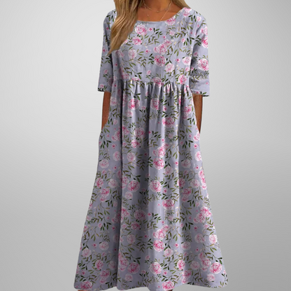 Image of Gale | Women's Floral Empire Waist Maxi Dress