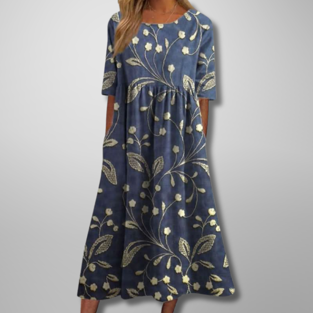 Image of Gale | Women's Floral Empire Waist Maxi Dress