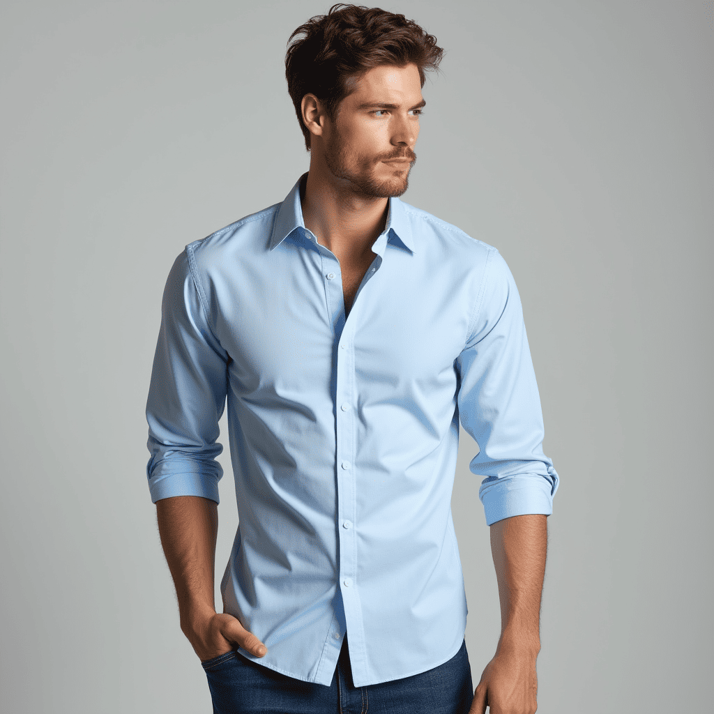 Jake | Men's Long Sleeve Button-Down Shirt - Image 1
