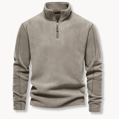 Mathew | Men's Half-Zip Long Sleeve Pullover Sweater - Image 3