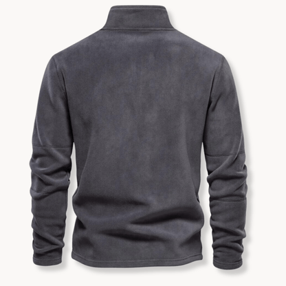 Mathew | Men's Half-Zip Long Sleeve Pullover Sweater - Image 4