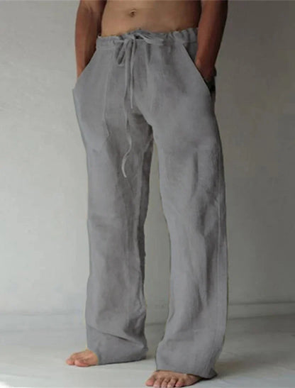 Jay | Men's Stylish Comfortable Baggy Linen Pants - Image 8