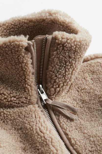 Maureen | Women's Sherpa Zip-Up Coat - Image 2