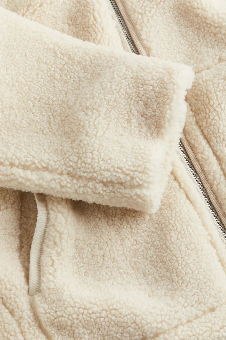 Maureen | Women's Sherpa Zip-Up Coat - Image 6