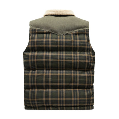 Keith | Men's Plaid Puffer Vest - Image 7