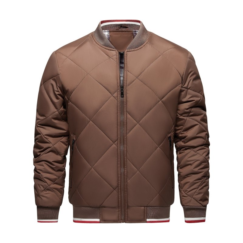 Paul | Men's Diamond Quilted Bomber Jacket - Image 12