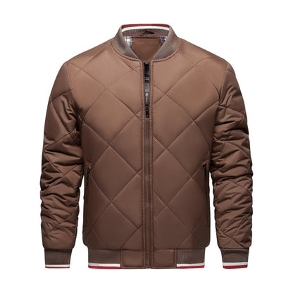 Paul | Men's Diamond Quilted Bomber Jacket - Image 12