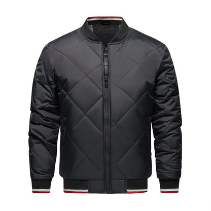 Paul | Men's Diamond Quilted Bomber Jacket - Image 1