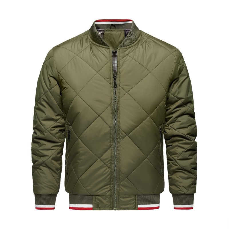 Paul | Men's Diamond Quilted Bomber Jacket - Image 9