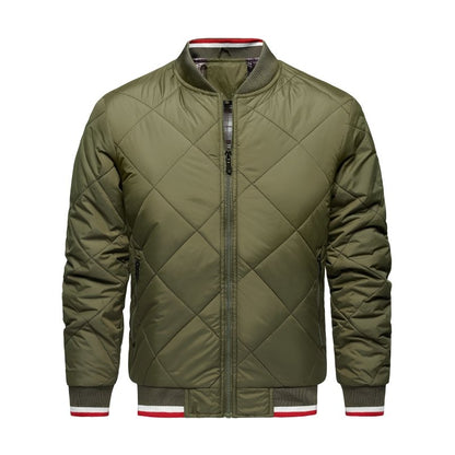 Paul | Men's Diamond Quilted Bomber Jacket - Image 9