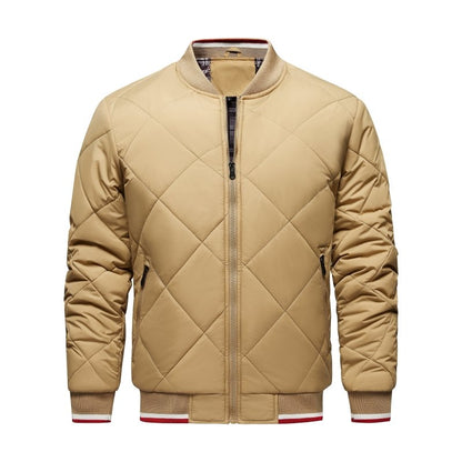 Paul | Men's Diamond Quilted Bomber Jacket - Image 11