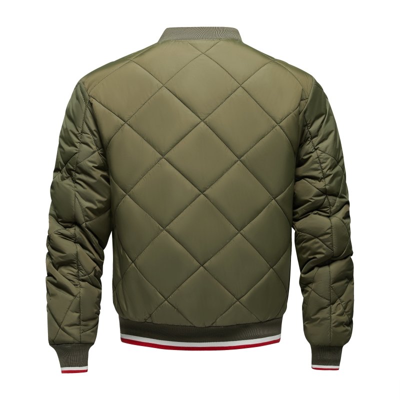 Paul | Men's Diamond Quilted Bomber Jacket - Image 10