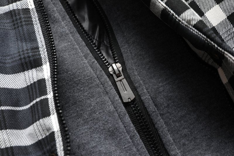 Miles | Men's Hooded Plaid Puffer Vest - Image 11