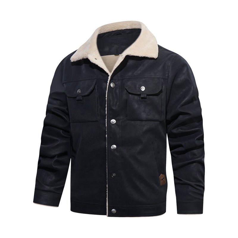 Kevin | Men's Sherpa Collar Casual Jacket - Image 5