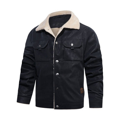 Kevin | Men's Sherpa Collar Casual Jacket - Image 5