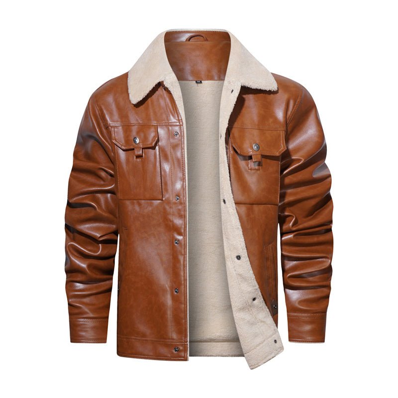 Kevin | Men's Sherpa Collar Casual Jacket - Image 6