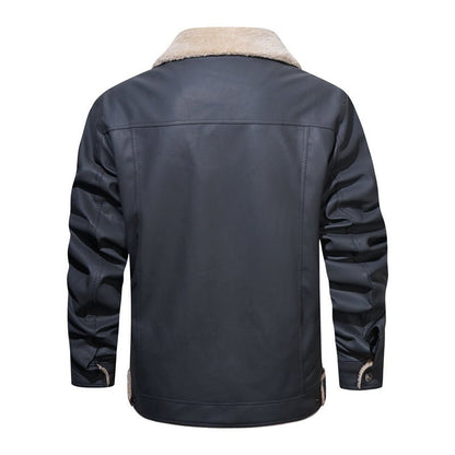 Kevin | Men's Sherpa Collar Casual Jacket - Image 8