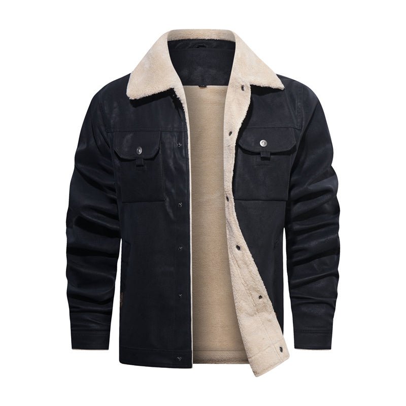 Kevin | Men's Sherpa Collar Casual Jacket - Image 4