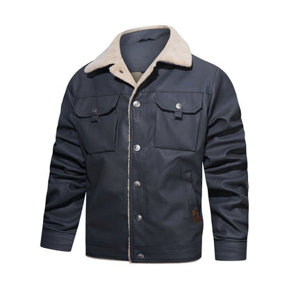 Kevin | Men's Sherpa Collar Casual Jacket - Image 9