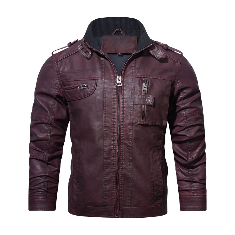 Jamison | Men's Slim-Fit Biker Jacket - Image 4