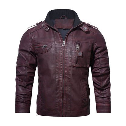Jamison | Men's Slim-Fit Biker Jacket - Image 4