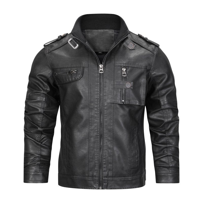 Jamison | Men's Slim-Fit Biker Jacket - Image 5