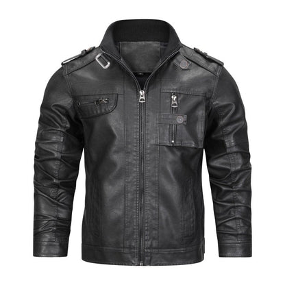Jamison | Men's Slim-Fit Biker Jacket - Image 5