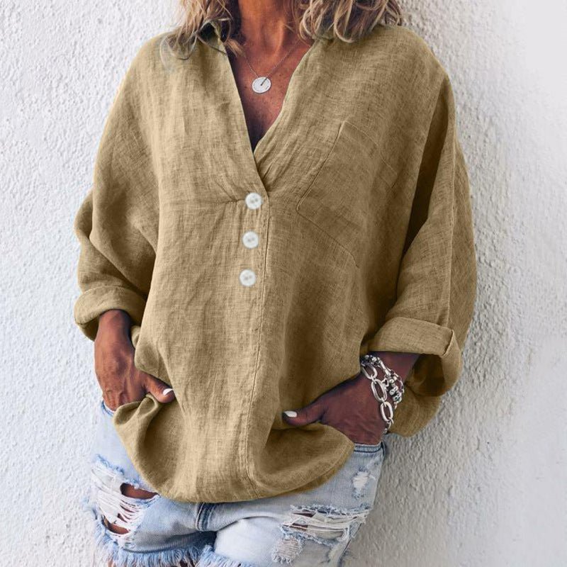 Image of Holly | Women's Oversized Button Down Blouse