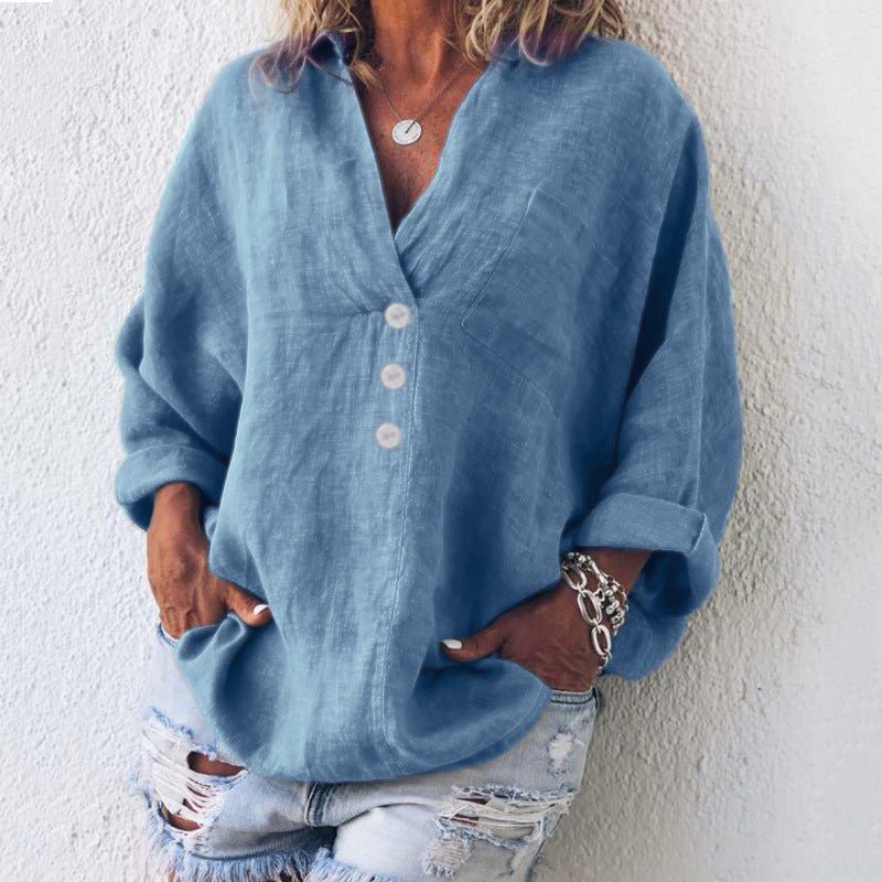 Image of Holly | Women's Oversized Button Down Blouse