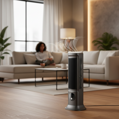 Home & Office Oscillating Portable Tower Fan with Remote
