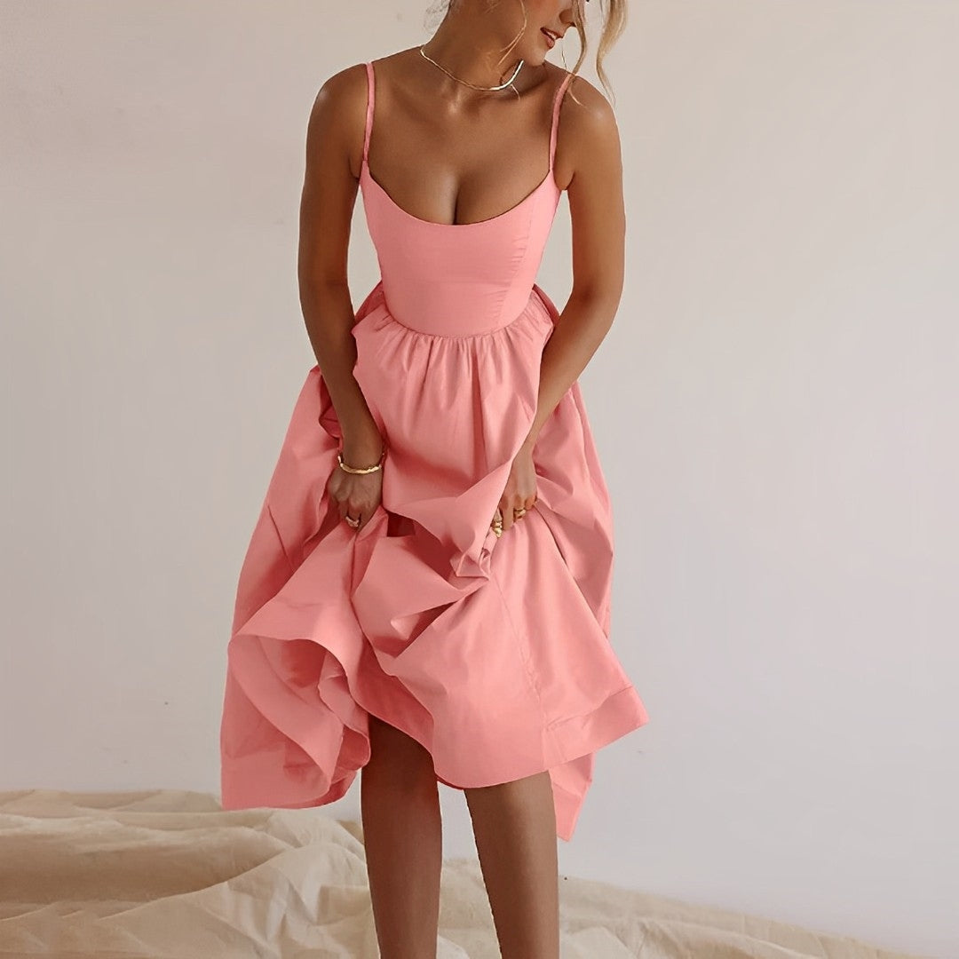 Michele | Stylish Summer Midi Dress - Image 4